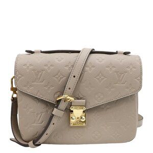 Louis Vuitton  Metis Pochette Empreinte Leather Crossbody Bag Beige